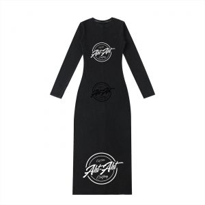 Dyed Washed Slit Maxi Dress