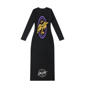 Dyed Washed Slit Maxi Dress