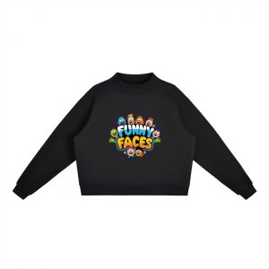 Essential Fleece Mock-Neck Crew Sweatshirt