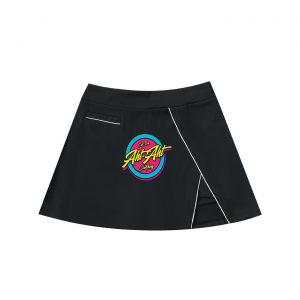 High-Waist Pocketed A-Line Skirt